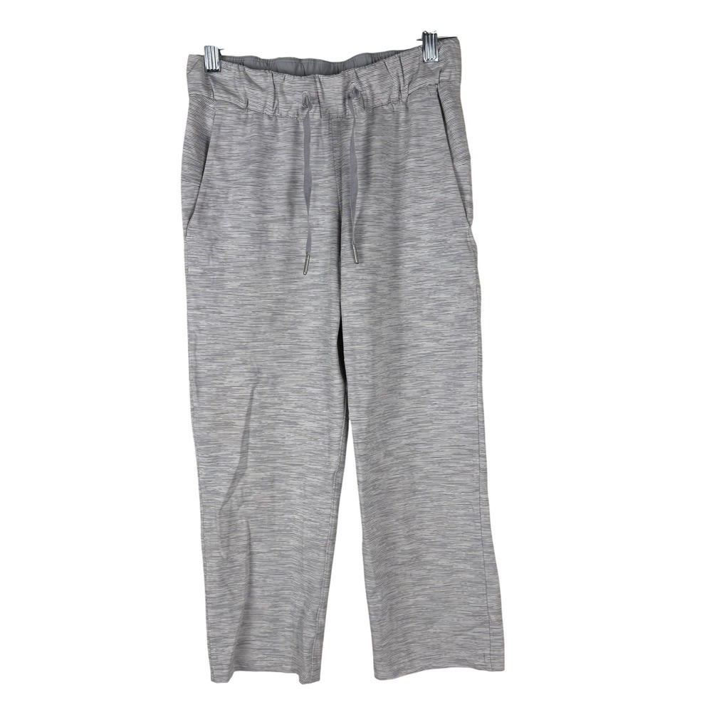 Lululemon On The Fly‎ Pants Crop Womens Size 2 Heather Grey Luxtreme Athleisure